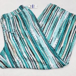 JM Collection Wide Leg Drawstring Lined Pants